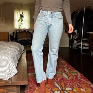 Vintage Levi's 505 Light Blue Straight Leg Jeans